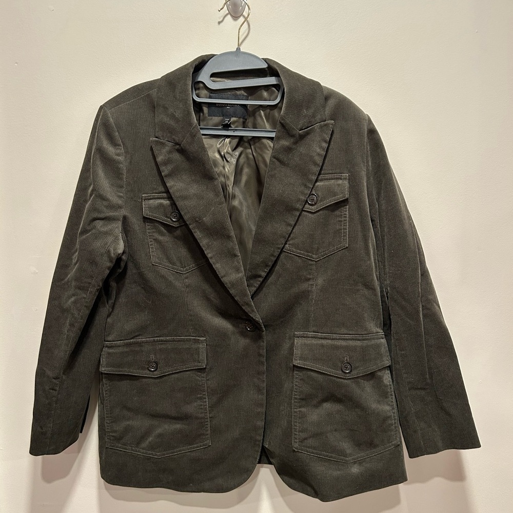 Banana Republic Olive Corduroy Jacket